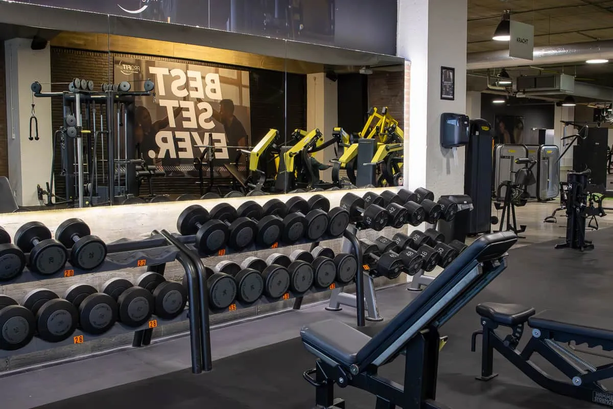 Pro Fit Gym Sportschool Vlaardingen Dumbbell Rek